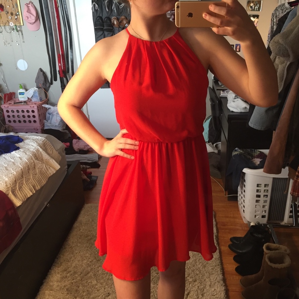 Red Halter Dress❤️
